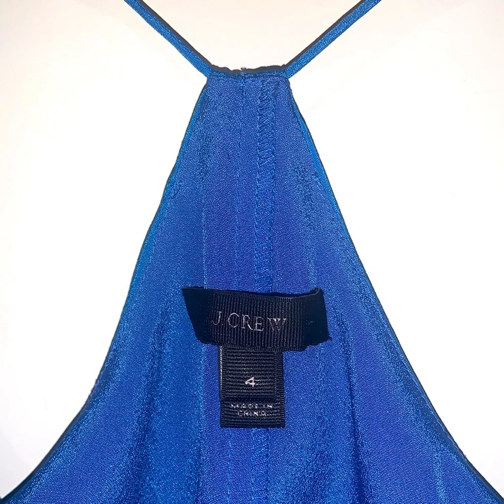 J.Crew Electric Blue Racer Back Dress w/Pockets